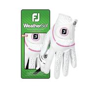 FootJoy WeatherSof Gant de Golf pour Femme Blanc/Rose