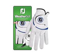 FootJoy WeatherSof Gant de Golf pour Homme Blanc/Bleu