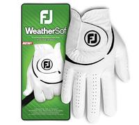 FootJoy Weathersof Gant de Golf pour Homme, Blanc/Noir, M-L EU