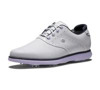 FootJoy Women's Traditions Platform, White Navy Purple, 7.5 UK Wide