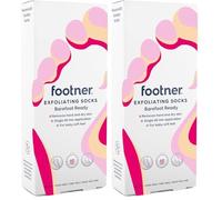 Footner Chaussettes Exfoliantes - Masque Exfoliant pour Éliminer la Peau dure et sèche des pieds - Éliminer la peau dure en un seul traitement de 60 minutes (Lot de 2)