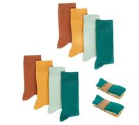 FOOTNOTE 8 paires de chaussettes respirantes en bambou pour homme et femme, coloré, 43-46