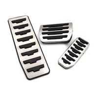 Footrest Pedal Cover Pour Jaguar XF XE F-PACE E-PACE Pour Land Rover Pour Range Evoque Pour Discovery Sport LHD 3Pcs AT Kit Couverture Pédale Frein À Gaz Voiture Pedal Caps