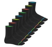 Footstar 8 paires de chaussettes NEON GLOW 35-38
