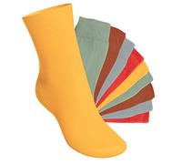 Footstar - EVERYDAY! - KIDS 10 paires de chaussettes enfants - coton noir blanc vert rose jaune