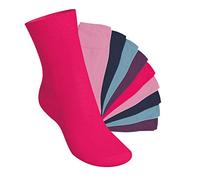 Footstar - EVERYDAY! - KIDS 10 paires de chaussettes enfants - coton noir blanc vert rose jaune