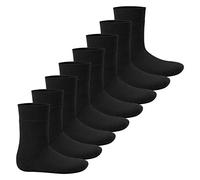 Footstar Lot de 8 paires de chaussettes d'hiver chaudes en éponge avec effet thermique - Everyday ! - Noir - 35-38