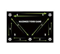 Footstep - Tapis d'entraînement de football - Grand tapis de champion de football - Équipement d'entraînement de football - Tapis de traction de football pour tous les niveaux - Améliorez la vitesse