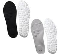 Footstr Insoles, 2 Pairs Footstr InsoleX, 4D Elastic Cloud Soles Lightweight Arch Support Inserts, Heel Pain Relief, for Women & Men (2PCS-A,41-42)