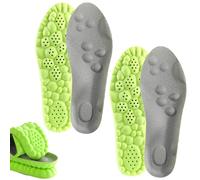 Footstr Insoles, Breathable Soft Foam Shoe Insole, Insoles for Women and Men (Green*2,Men's 5.0/Women's 6.5)