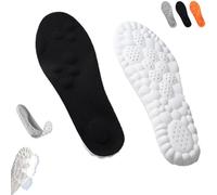Footstr Insoles, Footstr - InsoleX, Breathable Soft Foam Shoe Insole, with Arch Support for Men & Women (Black,15-16)