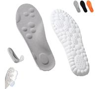 Footstr Insoles, Footstr - InsoleX, Breathable Soft Foam Shoe Insole, with Arch Support for Men & Women (Gray,15-16)