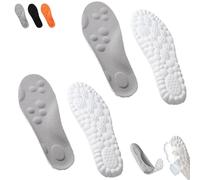 Footstr Insoles, Footstr - InsoleX, Breathable Soft Foam Shoe Insole, with Arch Support for Men & Women (Grey*2,15-16)