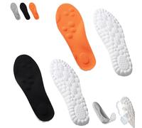 Footstr Insoles, Footstr - InsoleX, Breathable Soft Foam Shoe Insole, with Arch Support for Men & Women (Orange+Black,15-16)