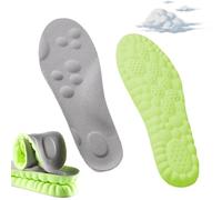 Footstr Insolex - Footstr Insoles for Heel Pain - 4d Soft Memory Foam Cushioning Sports Cloud Insoles - U-Shape Memory Foam Insole's - Footstr Insole Youth - For Flat Feet (Green, 45-46)