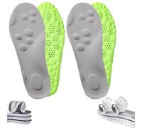 Footstr InsoleX Lot de 2 semelles intérieures respirantes en mousse souple 4D Elastic Cloud Soles légères pour soutenir la voûte plantaire (2 pièces, D, 35-36)