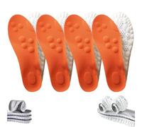 Footstr InsoleX Semelles intérieures respirantes en mousse souple 4D Elastic Cloud Soles légères pour soutenir la voûte plantaire (4Pcs-A, 41-42)