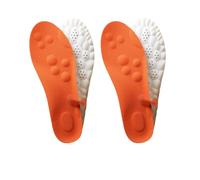 Footstr Semelles intérieures en mousse souple respirante 4D élastique et confortable Massage à mémoire de forme pour homme Soulage la douleur au talon (9-10,5)