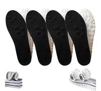 Footstr Semelles intérieures Footstr InsoleX en mousse souple et respirante, semelles élastiques 4D, inserts de soutien de la voûte plantaire légers (4 pièces, E, 10,5 à 11)