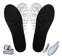 Footstr Semelles intérieures ultra confortables et douces pour homme et femme, semelle nuage 4D pour homme, anti-fatigue, absorption des chocs, soulagement de la douleur du pied (2 pair-a, US-8,5)