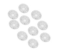 Footswitch Toppers, 10Pcs Plastique Footswitch Toppers Transparent Transparent Universel pour Accessoires de PéDale D'effets de Guitare