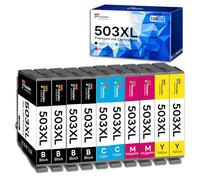 Fooylen 503XL Cartouches 503 XL compatibles pour Epson 503XL Multipack Cartouche Encre pour Epson Expression Home XP-5200 XP-5205 XP5200 Workforce WF-2960DWF WF-2965DWF WF-2960 WF-2965