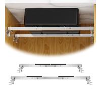 Foozet Supports d'évier encastrables, kit de support d'évier encastrable réglable de 50,8 à 80,8 cm, poteau de support en acier inoxydable pour kit de réparation d'évier horizontal de cuisine