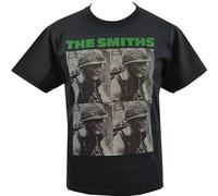 FOPJRUISDAEL Bzz Mens Vegan T Shirt The Smiths Meat is Murder Army Helmet British English Black 3XL