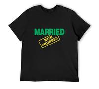 FOPJRUISDAEL Married with Children Al Bundy TV Show Title Men's T Shirt Black XL
