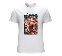 FOPJRUISDAEL Men's Cryptopsy I Belong in The Grave Man T-Shirts White XXL