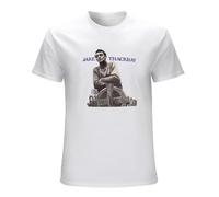 FOPJRUISDAEL Men's Jake Thackray T-Shirts White XL