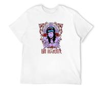 FOPJRUISDAEL Men's La Muerte Day of The Dead Skull Goth Emo Tattoo T-Shirts White S