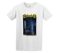 FOPJRUISDAEL Men's Mean Entombed Left Hand Path Death Metal Music Band Cotton T Shirt White 3XL