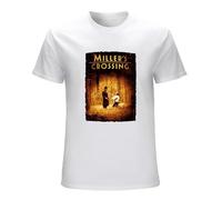 FOPJRUISDAEL Men's Miller'S Crossing Cotton Black Size S - 3XL Cult Movie Gabriel Byrne T-Shirts White M