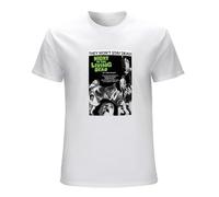 FOPJRUISDAEL Men's Night of The Living Dead Zombie B-Movie Horror Romero T-Shirts White S