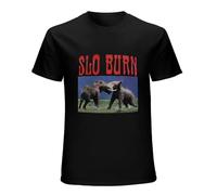 FOPJRUISDAEL Men's NWT Slo Burn Amusing The Amazing American Stoner T-Shirt Black XL