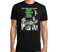 FOPJRUISDAEL Men's Publiciteez Big and Tall Night of The Living Dead Horror Movie Black T-Shirts Black M