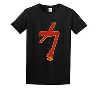 FOPJRUISDAEL Men's Swans The Glowing Man Not Here Not Now Cotton T Shirt Black XXL