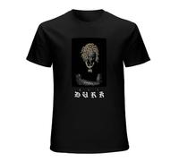 FOPJRUISDAEL Men's Tieshen Lil Durk Lil Durk Love Songs Lil Durk Lil Durk Fan AR T-Shirts Black XXL