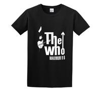 FOPJRUISDAEL Men's Who The Maximum R and B Cotton T Shirt Black XL