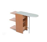 Foppapedretti 9900303306 Myhome Stir8 Petit meuble avec planche à repasser intégrée, Peuplier stratifié, couleur noyer