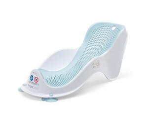 Foppapedretti Acquolina Soporte para baño, para Niños desde el nacimiento a 6 mese (max 9 Kg) , Blanco y Turquesa