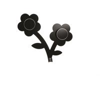 Foppapedretti Appendifiore Porte-manteau mural 2 crochets Noir