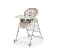 Foppapedretti Chaise haute Misterchef, enfant de 0 à 3 ans (jusqu'à 15 kg), assise/repose-pieds/dossier réglable, panier porte-objets, stable, avec rembourrage lavable, augh