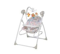 Foppapedretti Chaise longue balançoire carillon, balançoire musicale avec différentes mélodies pour enfants de la naissance à 9 kg, dispositif de mouvement de siège, télécommande pour activation à
