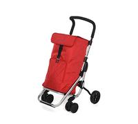 Foppapedretti Chariot de Courses en Aluminium et Polyester - Corail - 39,5 l