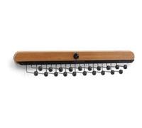 Foppapedretti Dandy Porte-cravate Noir, Acier inoxydable