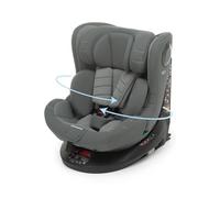 Foppapedretti FP360 Quick i-Size, Siège pivotant à 360° pour enfants de 40 à 150 cm de hauteur, 0 à 12 ans, conforme ECE R129, fixation Dualfix (Isofix et non), Safe Body Protection, Grey