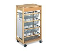Foppapedretti ilverduriere - Accessoire de Maison en Bois, Bois, Panier