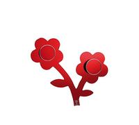 Foppapedretti Porte-Manteaux Motif Floral Rouge